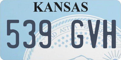 KS license plate 539GVH