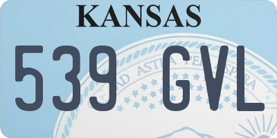 KS license plate 539GVL