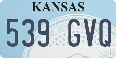 KS license plate 539GVQ