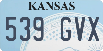 KS license plate 539GVX