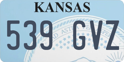 KS license plate 539GVZ