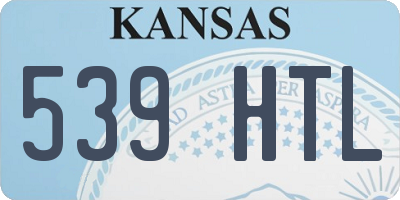 KS license plate 539HTL