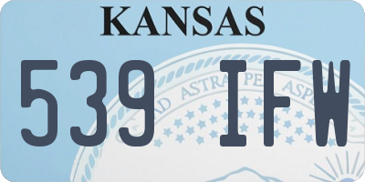 KS license plate 539IFW