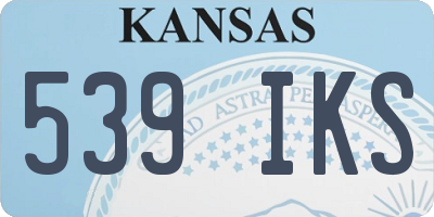 KS license plate 539IKS