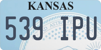 KS license plate 539IPU