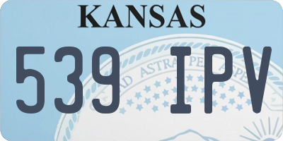 KS license plate 539IPV