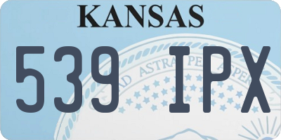 KS license plate 539IPX
