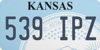 KS license plate 539IPZ