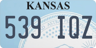 KS license plate 539IQZ
