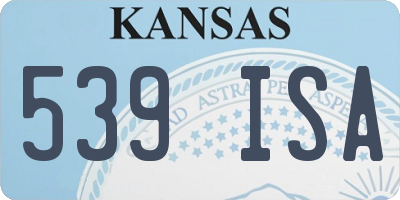 KS license plate 539ISA