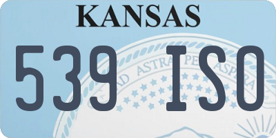 KS license plate 539ISO