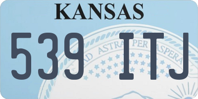 KS license plate 539ITJ