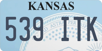 KS license plate 539ITK
