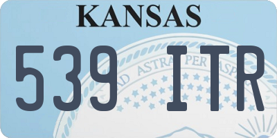 KS license plate 539ITR