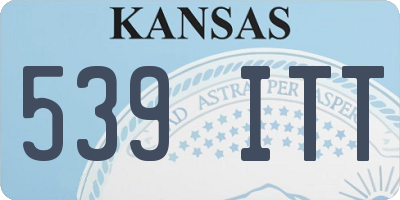 KS license plate 539ITT