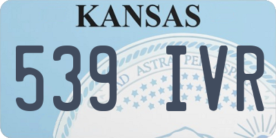 KS license plate 539IVR