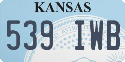 KS license plate 539IWB