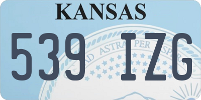 KS license plate 539IZG