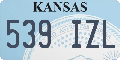 KS license plate 539IZL