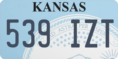 KS license plate 539IZT