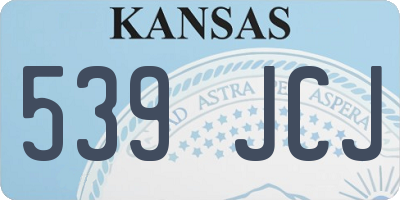 KS license plate 539JCJ