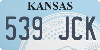 KS license plate 539JCK