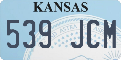 KS license plate 539JCM