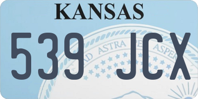 KS license plate 539JCX