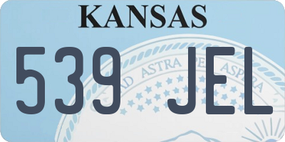 KS license plate 539JEL