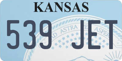 KS license plate 539JET