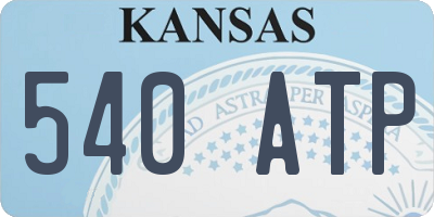KS license plate 540ATP