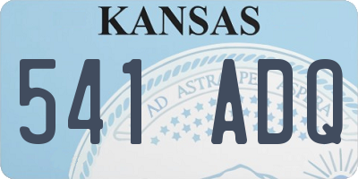KS license plate 541ADQ