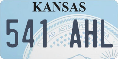 KS license plate 541AHL