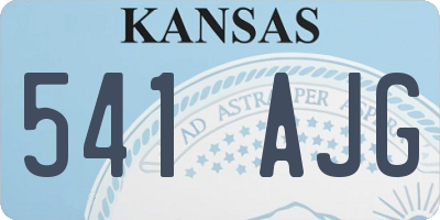 KS license plate 541AJG
