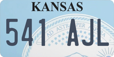 KS license plate 541AJL