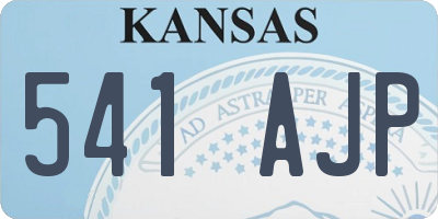 KS license plate 541AJP