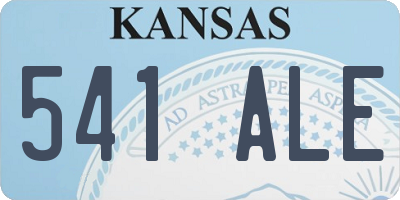 KS license plate 541ALE