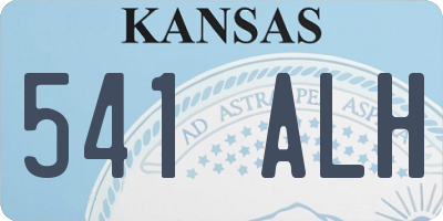 KS license plate 541ALH