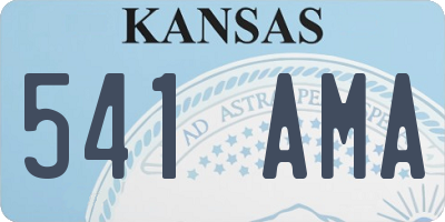 KS license plate 541AMA