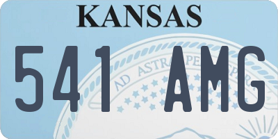 KS license plate 541AMG