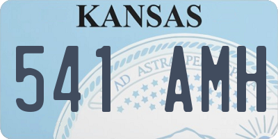 KS license plate 541AMH
