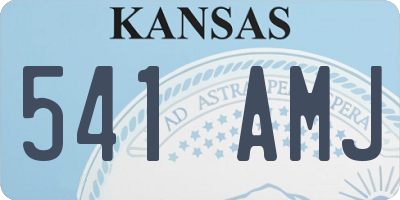KS license plate 541AMJ