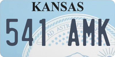 KS license plate 541AMK