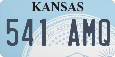 KS license plate 541AMQ