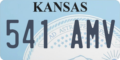 KS license plate 541AMV