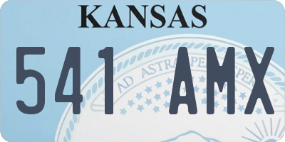 KS license plate 541AMX