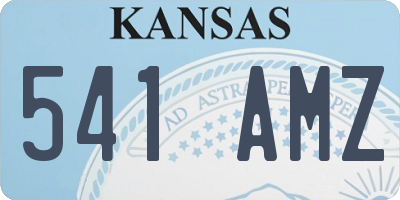 KS license plate 541AMZ