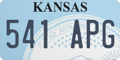 KS license plate 541APG