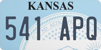 KS license plate 541APQ