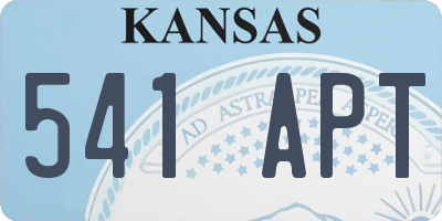 KS license plate 541APT